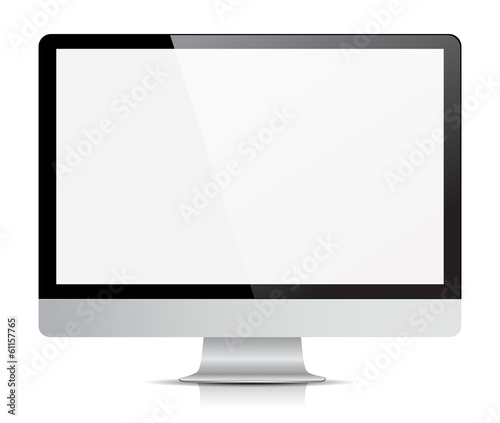 Computer Monitor Display Isolated photo