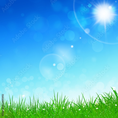 Spring Blue Background