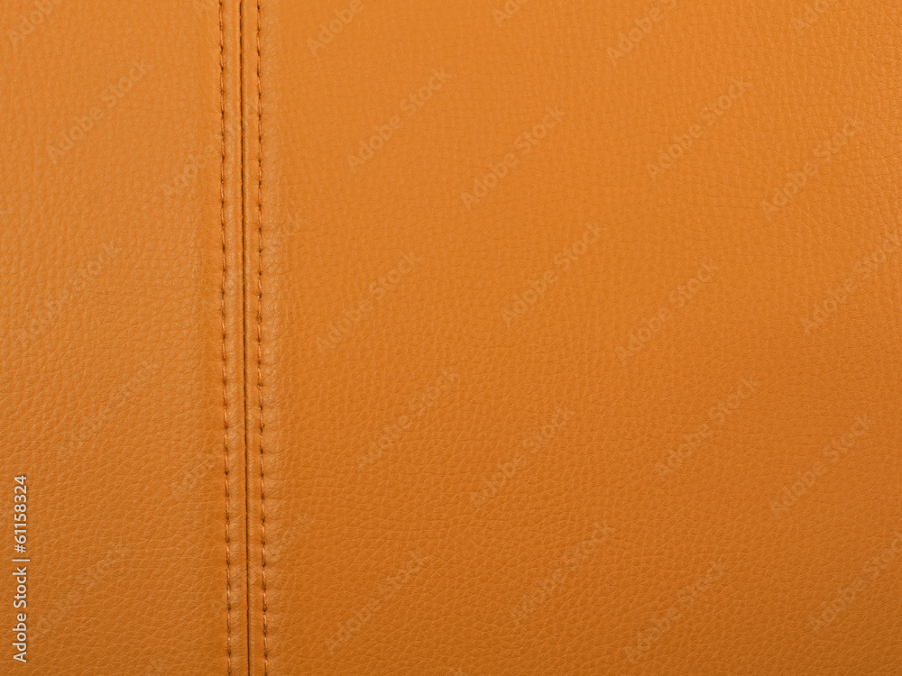 Fototapeta premium Stitched tan leather