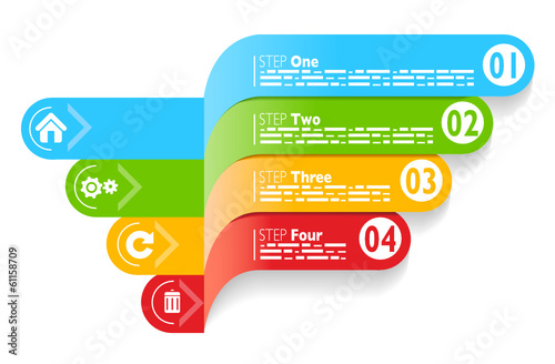 Infografica esempi numeri fascette colorate