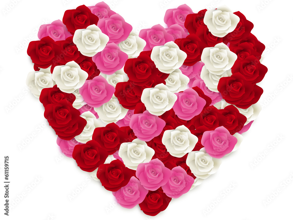 coeur roses coeur roses