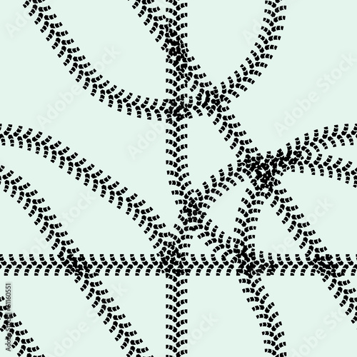 traces of tire covers, seamless desktop. Vector illustration