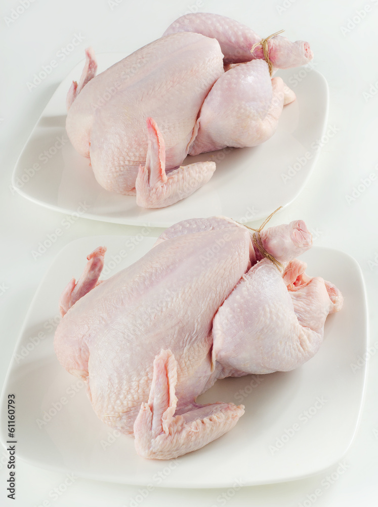 Whole raw chicken