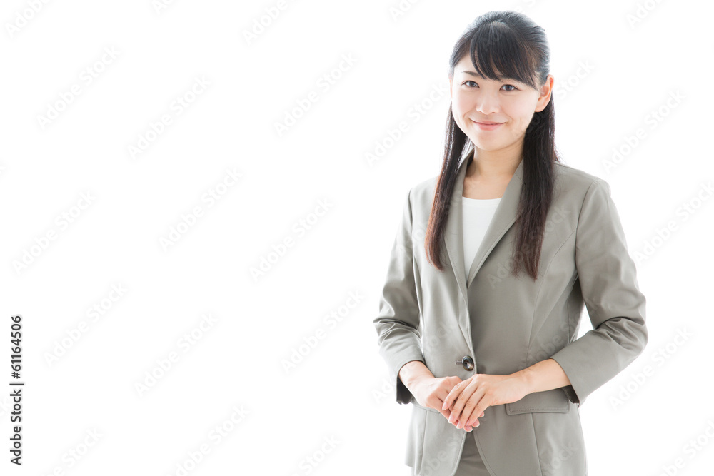 asian businesswoman on white background asian businesswoman on white background