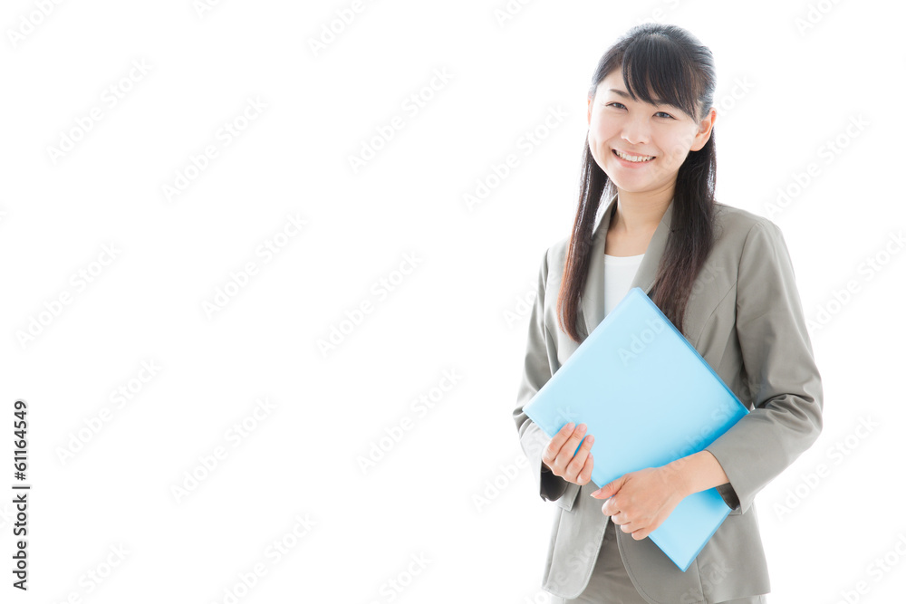asian businesswoman on white background asian businesswoman on white background