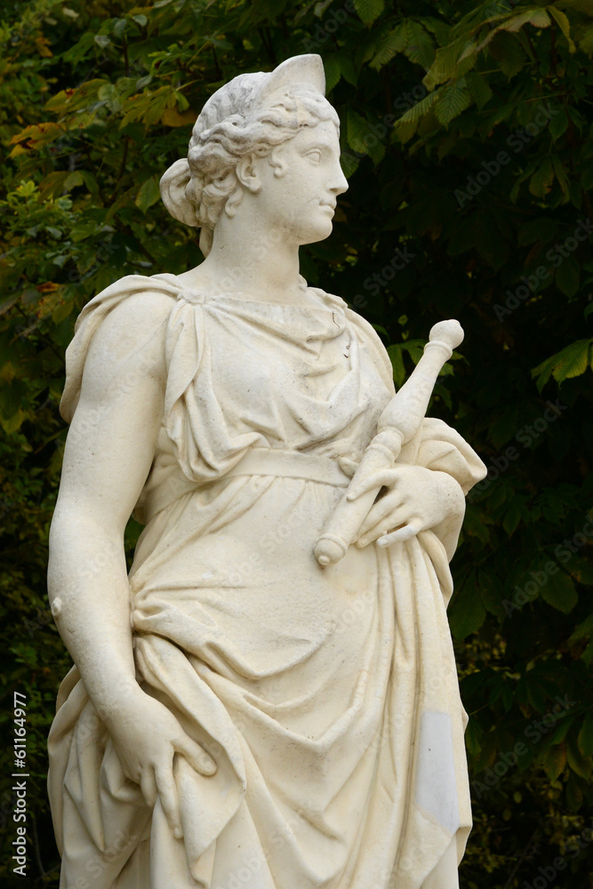France, marble statue in the Versailles Palace park