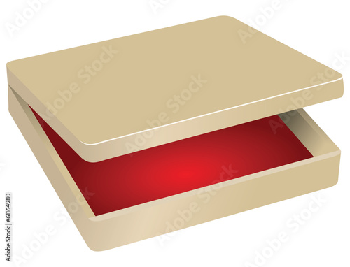 Box with red velvet