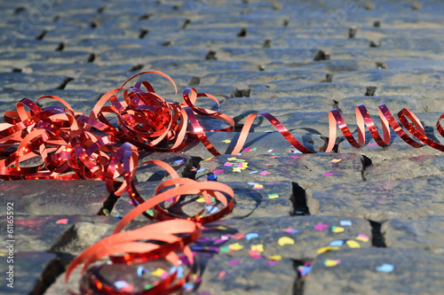 celebrate - streamer on the ground photo