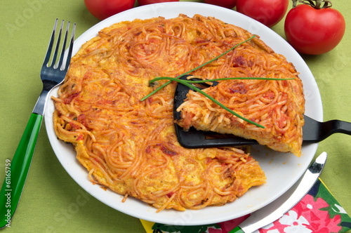 Fototapeta Naklejka Na Ścianę i Meble -  Pizza di maccheroni