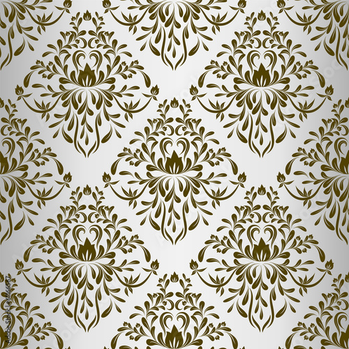 seamless wallpaper.damask pattern.floral background