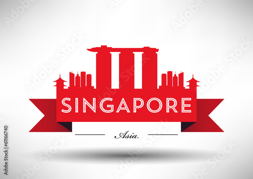 Modern Singapore Skyline Design