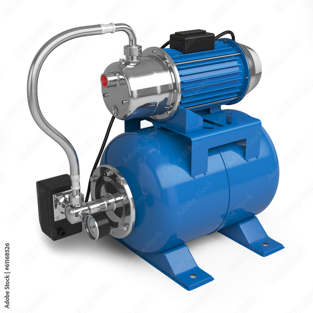 Water pumping station isolated on white background Water pumping station isolated on white background