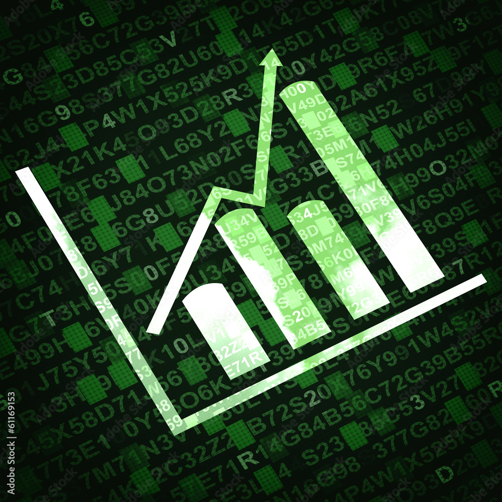 Business diagram and graphs related objects