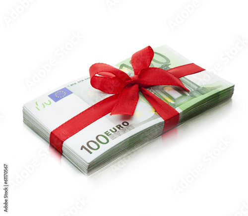 Euro Bündel mit Schleife