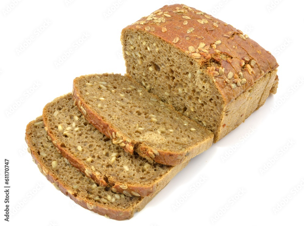 wholemeal bread with sunflower seeds