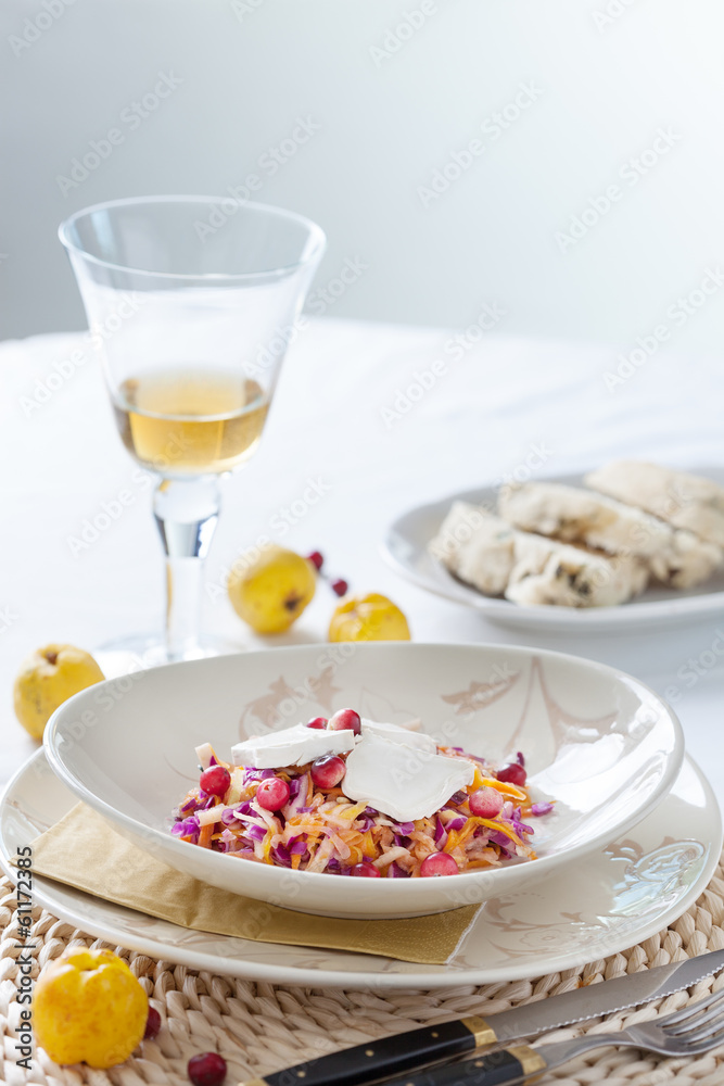 salad and cheese salad and cheese