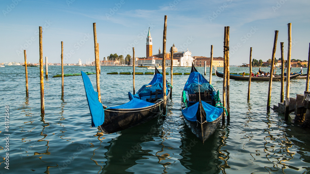 Fototapeta premium Gondolas in Venice
