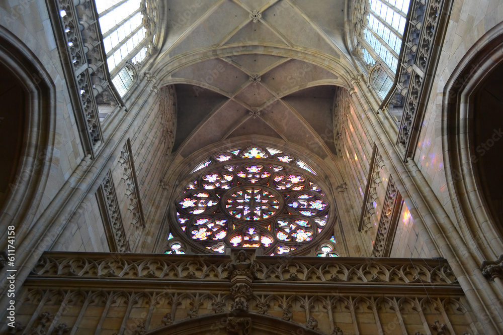 Interior of St. Vitus cathedral