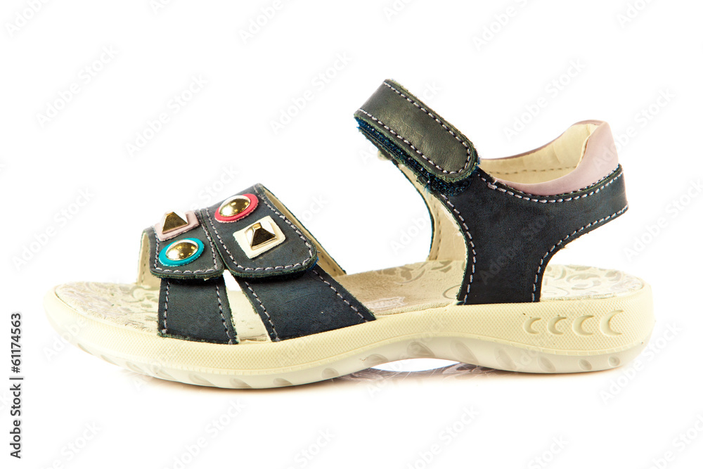 Naklejka premium Girl shoes footwear isolated on white background