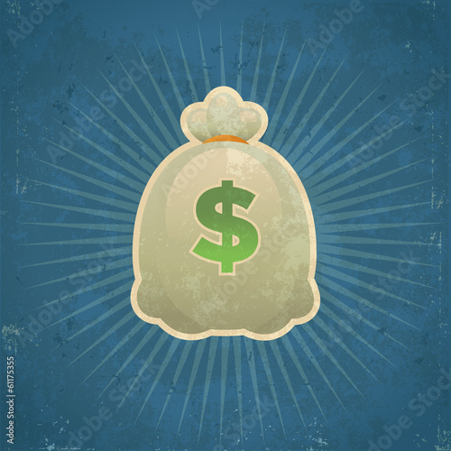 Retro Bag of Money