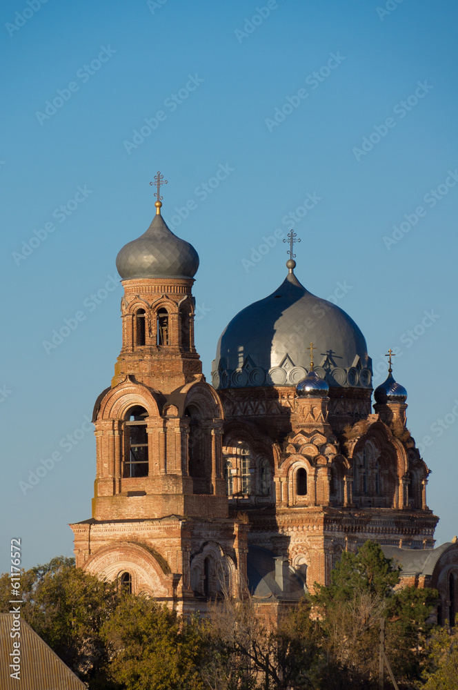 ancient orthodox church in Astrakhan region