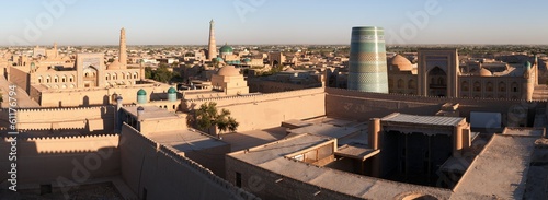 Panoramic view of Khiva - Uzbekistan photo