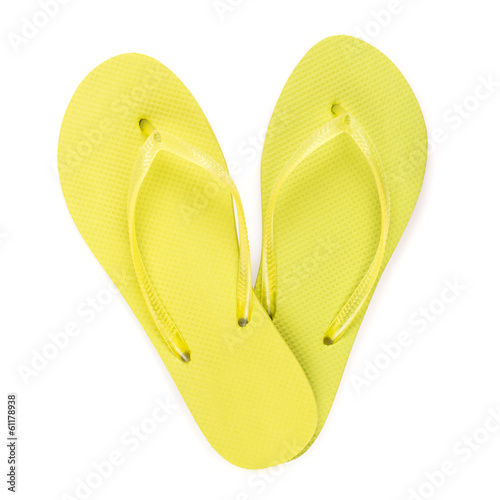 Flip flops isolated on white.