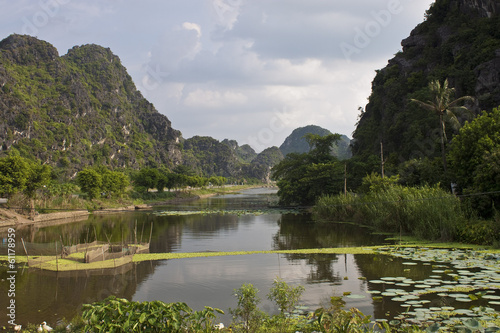 Vietnam limestone landscape near Ninh Binh