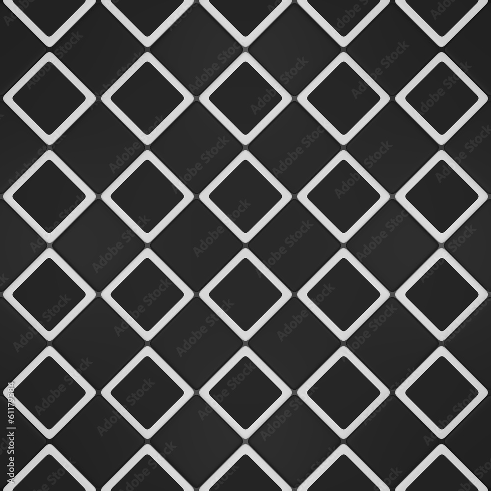 Black and white mosaic