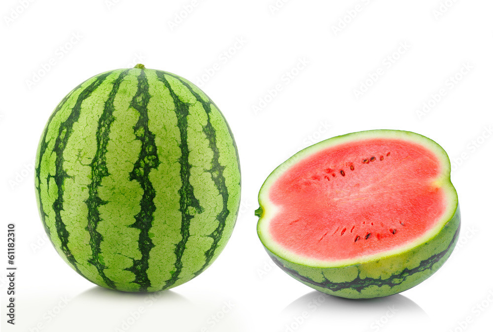 water melon isolated on white background water melon isolated on white background