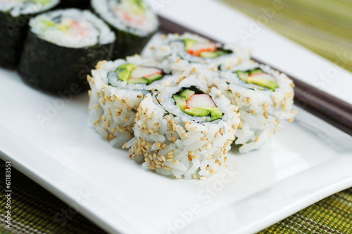 Fotografija California Sushi Rolls ready to Eat