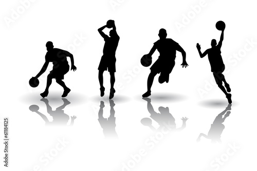 Basketball silhouette Vectors