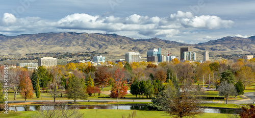 Autumn in the City of trees Boise Idaho