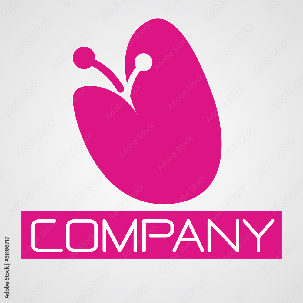 pink flower logo design vector pink flower logo design vector