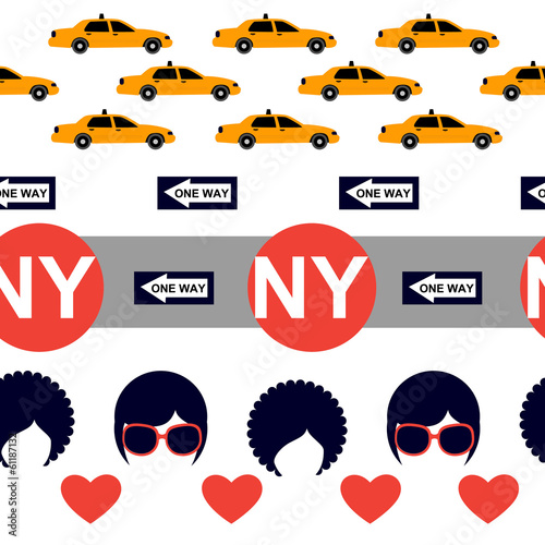 white New York pattern