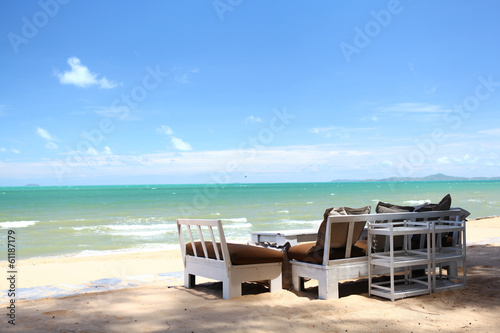 Sofa on a beach