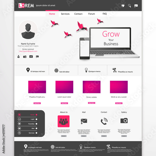 Modern Website template