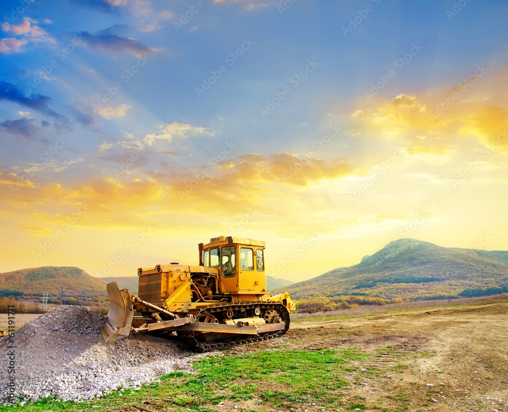 Fototapeta premium tractor