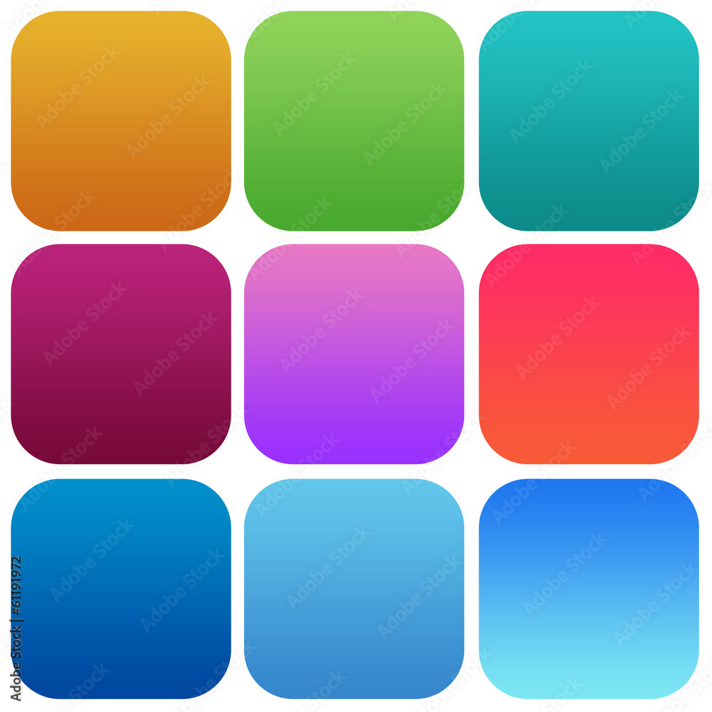 Apps color smoth icon set Apps color smoth icon set