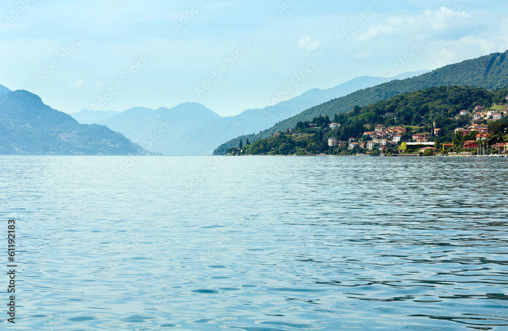 Lake Como (Italy) view from ship