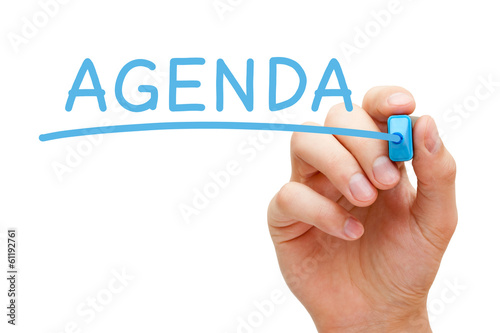 Agenda Blue Marker photo