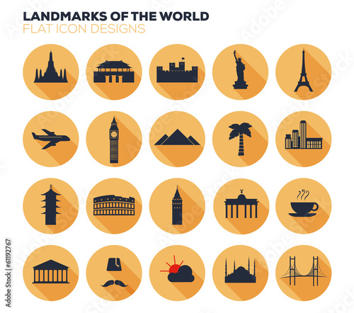 Landmarks of the World Design.