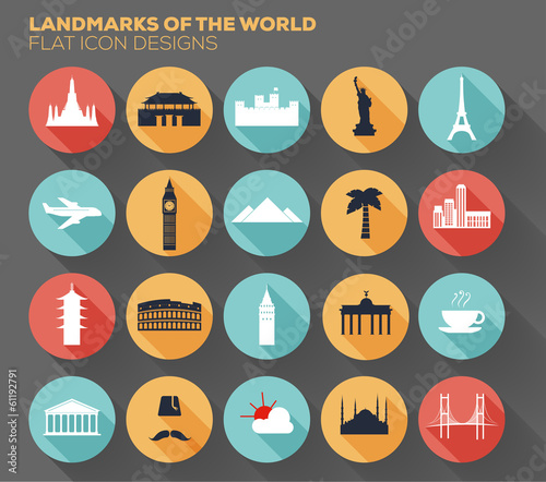 Landmarks of the World Design.