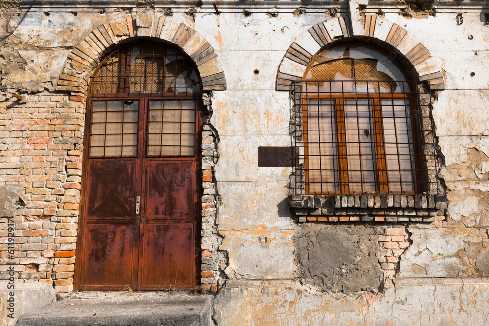 an old industrial building exterior