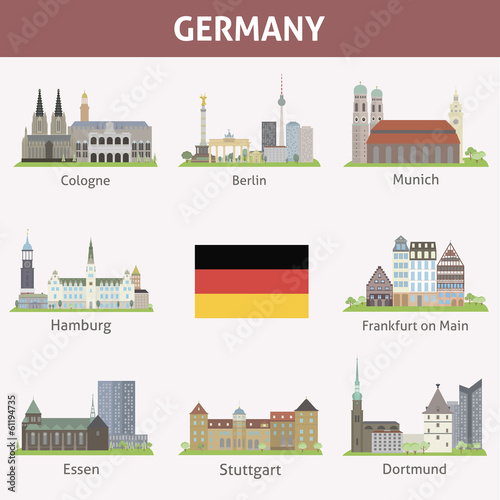 Germany. Symbols of cities