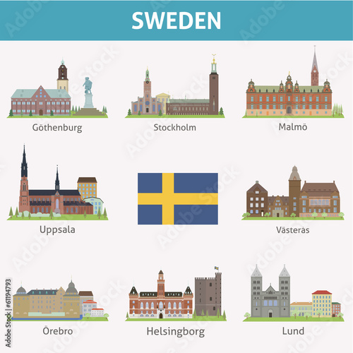 Photography Sweden. Symbols of cities