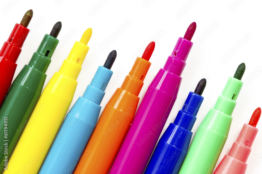 Multi colored felt tip pens Multi colored felt tip pens