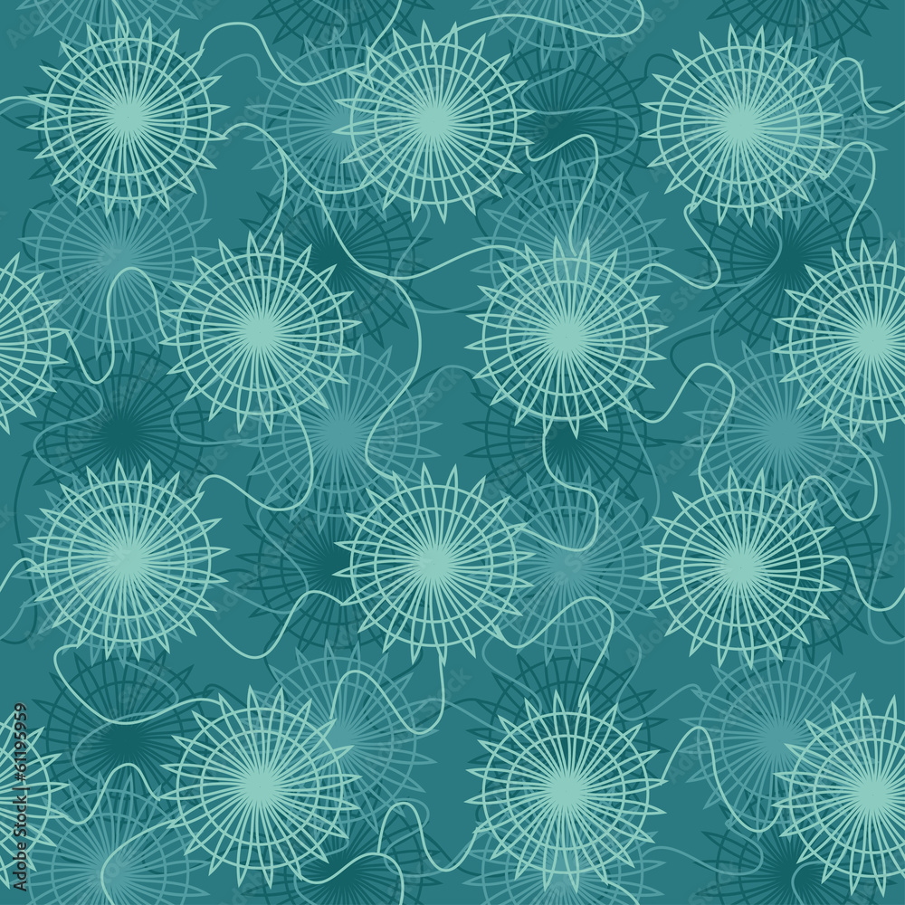 Seamless pattern of jellyfish