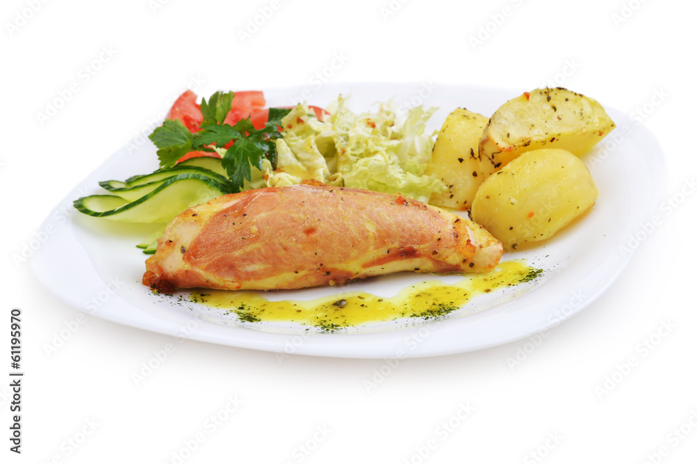 fillet with potato fillet with potato