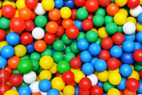 color plastic balls